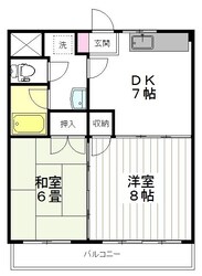 苦竹駅 徒歩15分 3階の物件間取画像